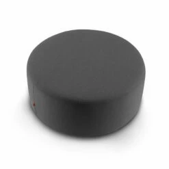 Dark Gray Block Party Lounge Round Ottoman, 40"