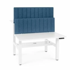 Dark Blue Pinnable Molded Privacy Panel, 47 X 17.5", Face-to-Face