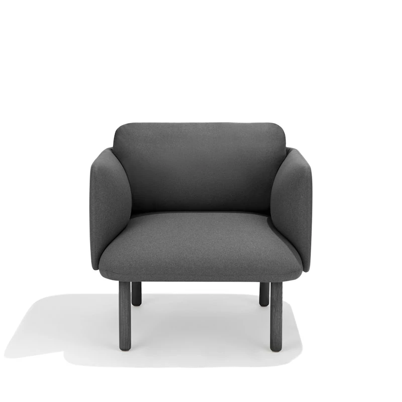 Dark Gray QT Low Lounge Chair - Image 3