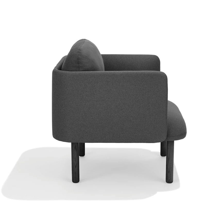 Dark Gray QT Low Lounge Chair - Image 7