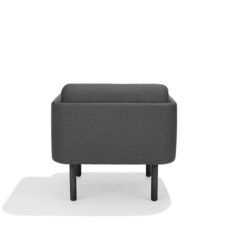 Dark Gray QT Low Lounge Chair - Image 5