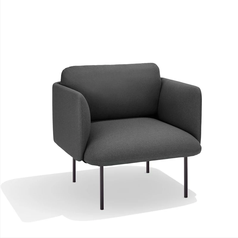 Dark Gray QT Low Lounge Chair