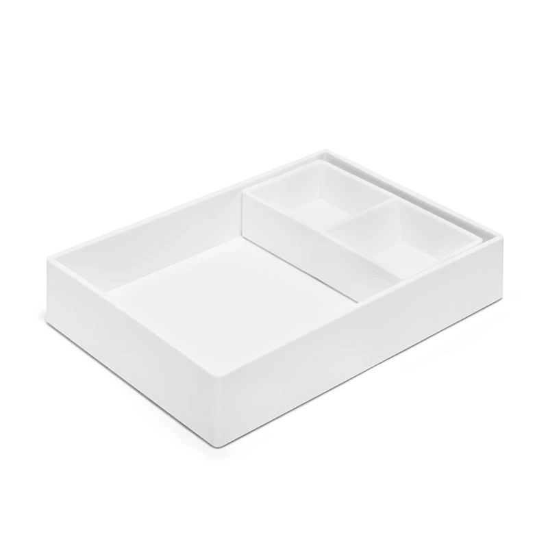 White Double Tray