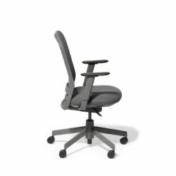 Dorset Charcoal + Kate Charcoal Maxwell Task Chair, Charcoal Frame
