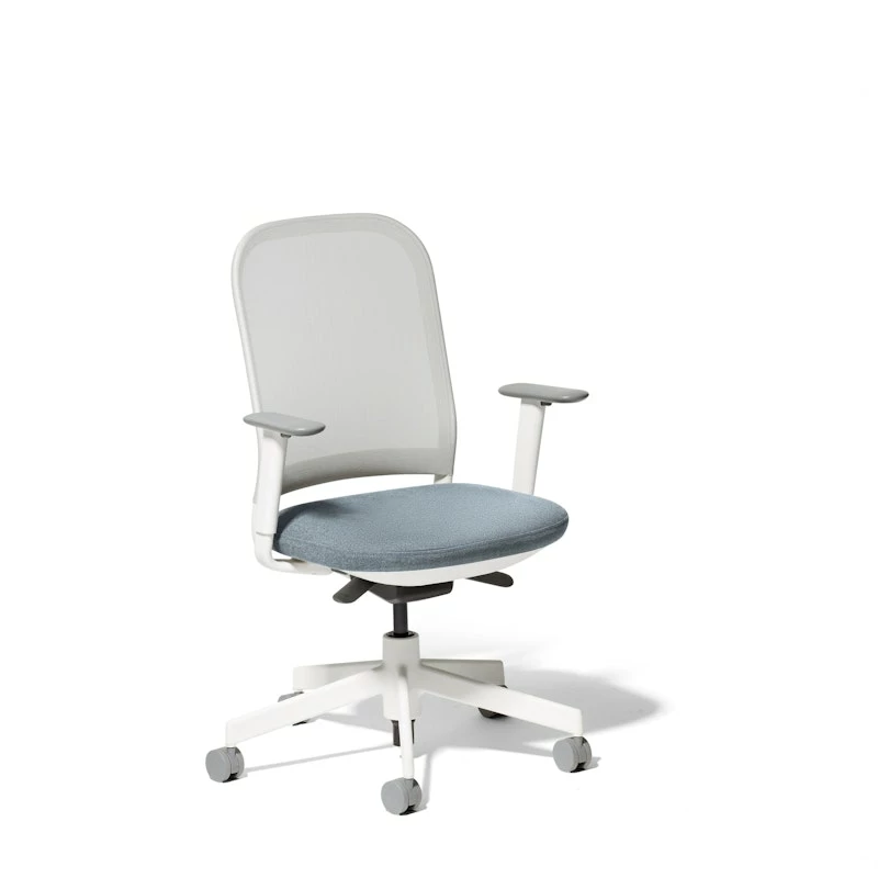 Dorset Sea + Kate White Maxwell Task Chair, White Frame - Image 5