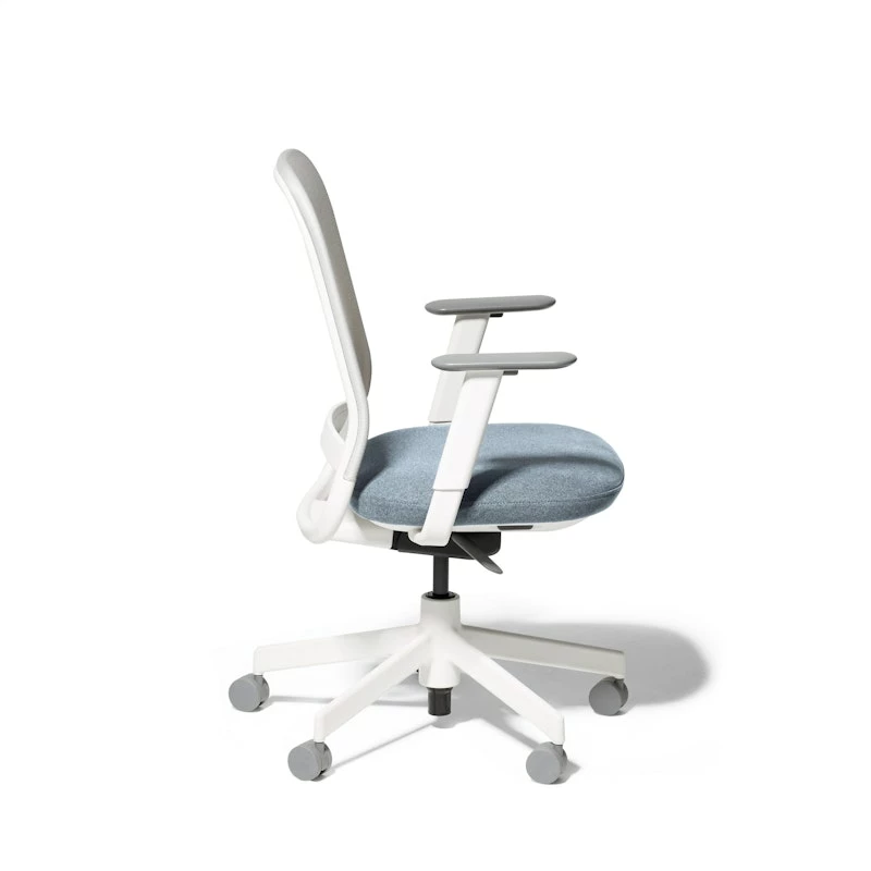 Dorset Sea + Kate White Maxwell Task Chair, White Frame - Image 7