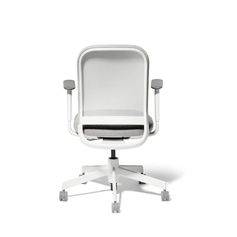 Dorset Silver + Kate White Maxwell Task Chair, White Frame - Image 4
