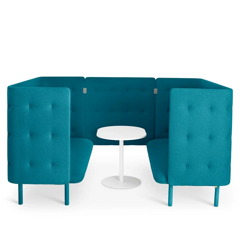 Teal QT Privacy Lounge Sofa Booth - Image 3