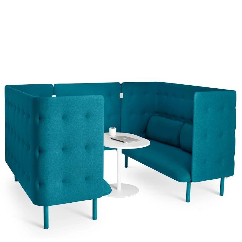 Teal QT Privacy Lounge Sofa Booth