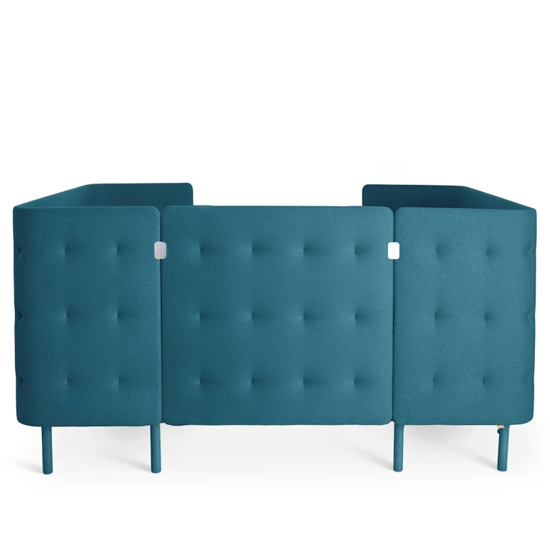 Teal QT Privacy Lounge Sofa Booth - Image 2