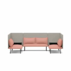 Blush + Gray QT Adaptable Collab Lounge Sofa