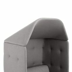Brick + Gray QT Privacy Lounge Chair With Canopy