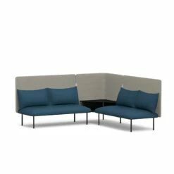 Dark Blue + Gray QT Adaptable Corner Lounge Sofa