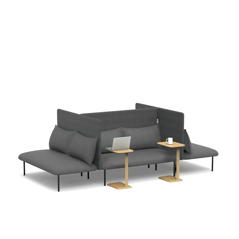 Dark Gray QT Adaptable Focus Lounge Sofa - Image 5