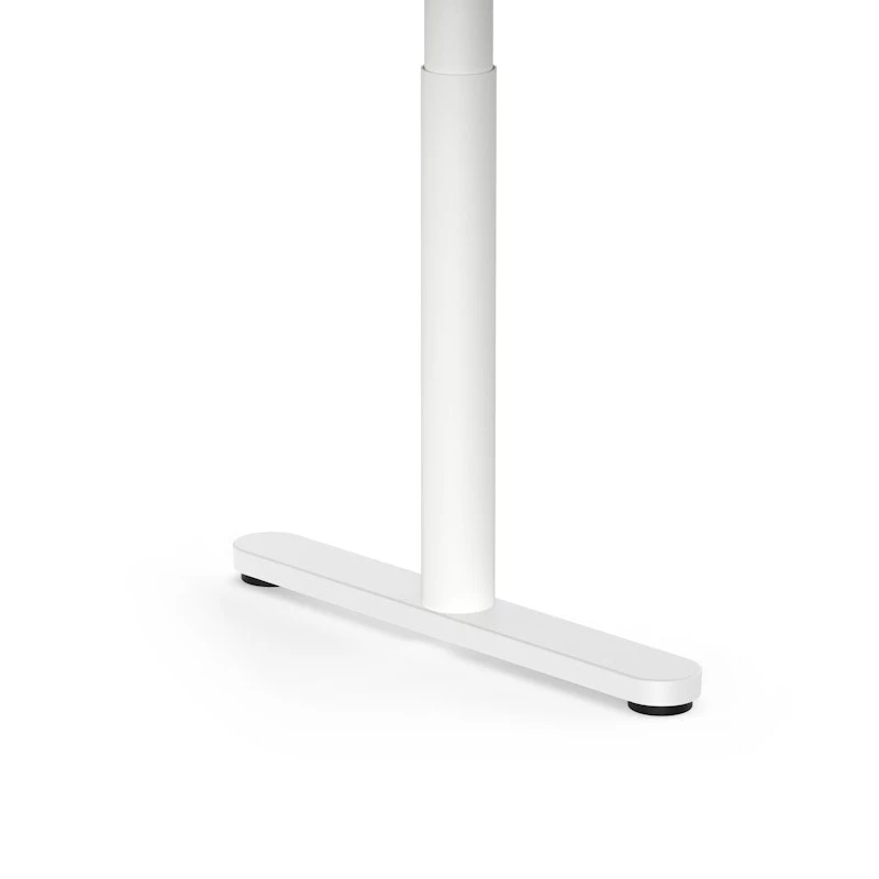 Raise Adjustable Height Single Desk, Walnut, 48", Black Legs - Image 6