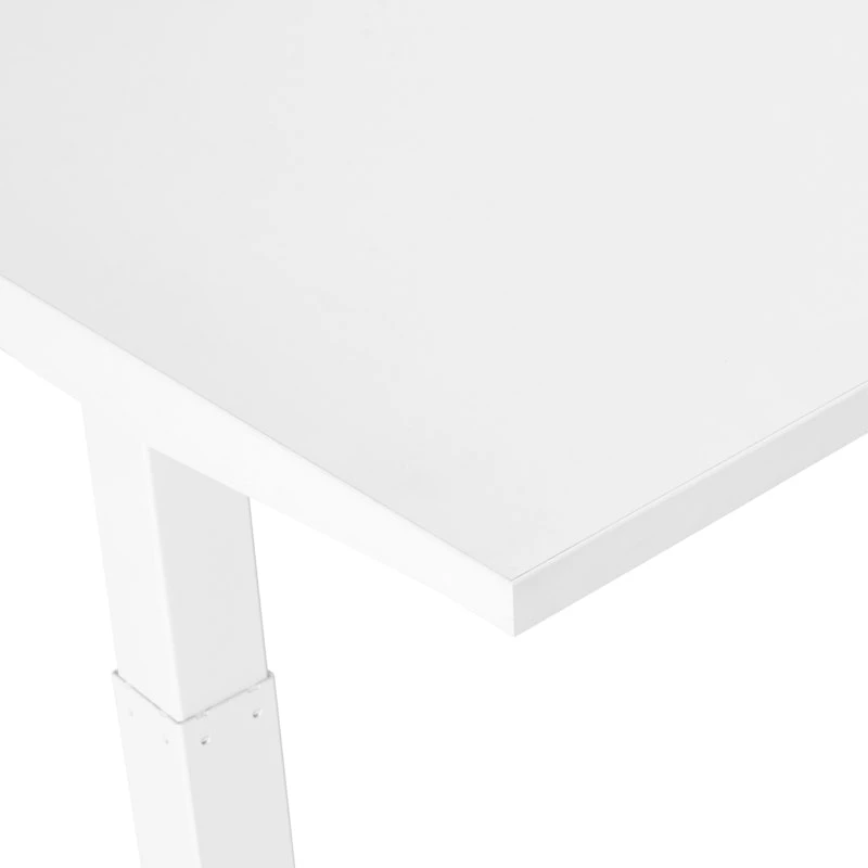 Series L Adjustable Height Double Desk For 2, White, 47", White Legs - Image 6
