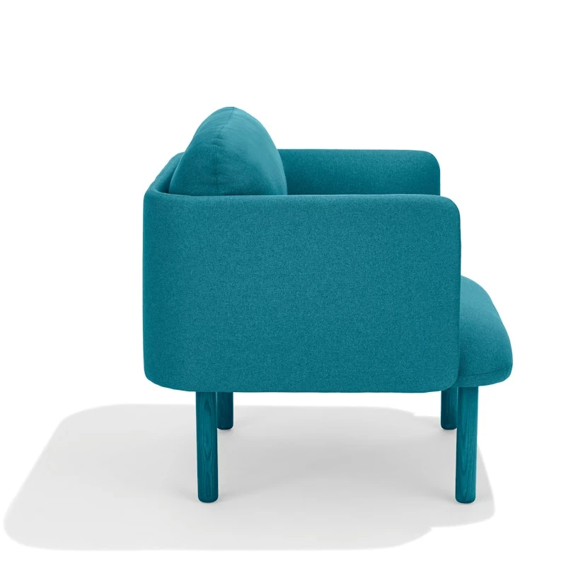 Teal QT Low Lounge Chair - Image 5