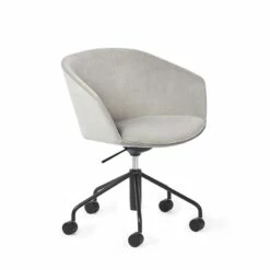Gray Velvet Pitch Meeting Chair