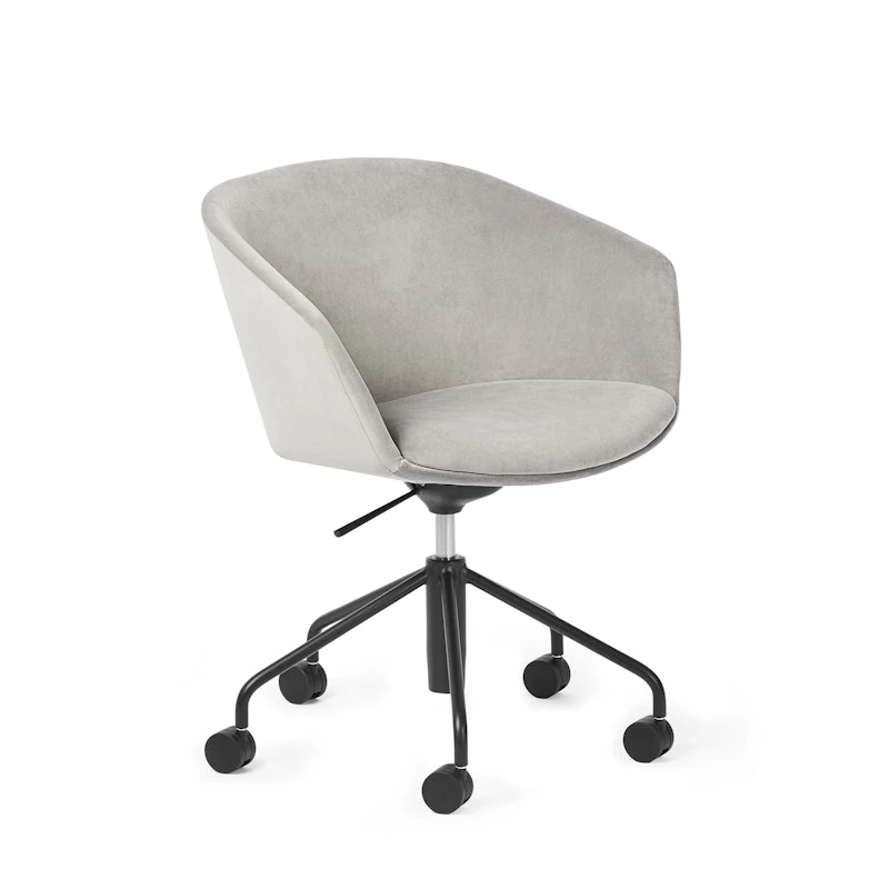 Gray Velvet Pitch Meeting Chair