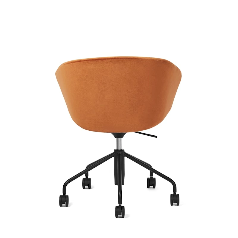 Terracotta Velvet Pitch Meeting Chair - Image 6
