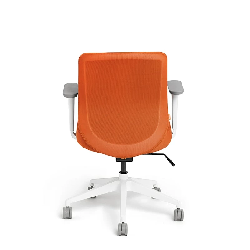 Orange Max Task Chair, Mid Back, White Frame - Image 6