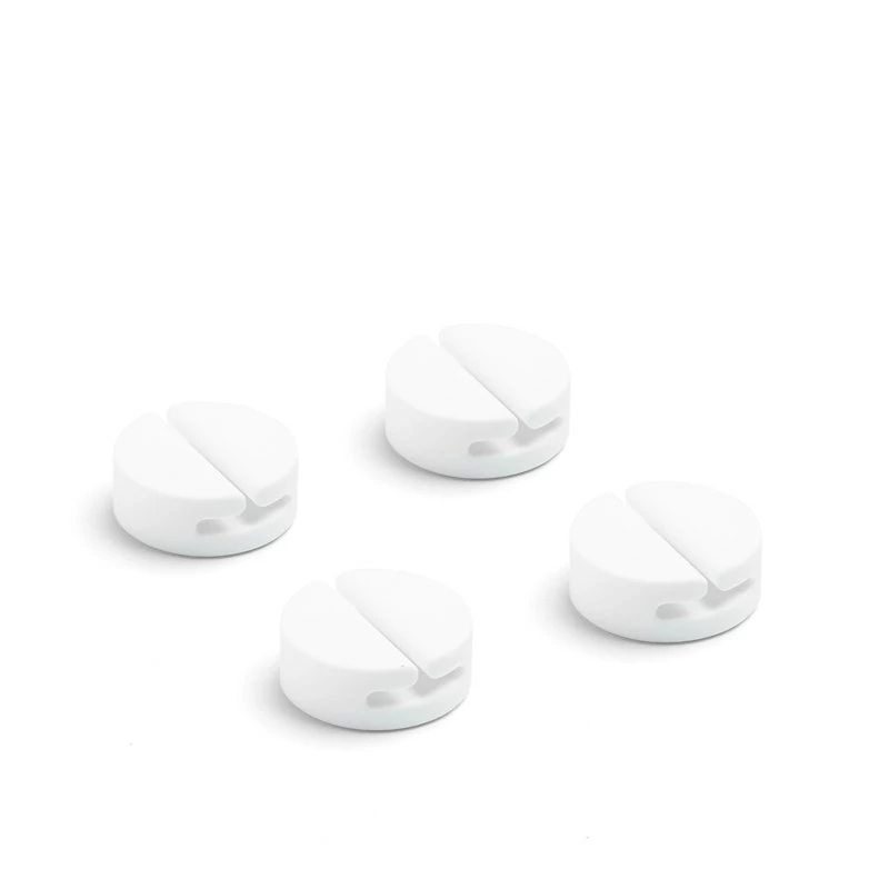 White Cable Catches, Set Of 4