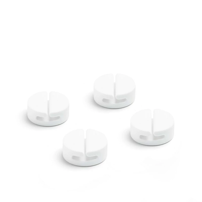 White Cable Catches, Set Of 4 - Image 3
