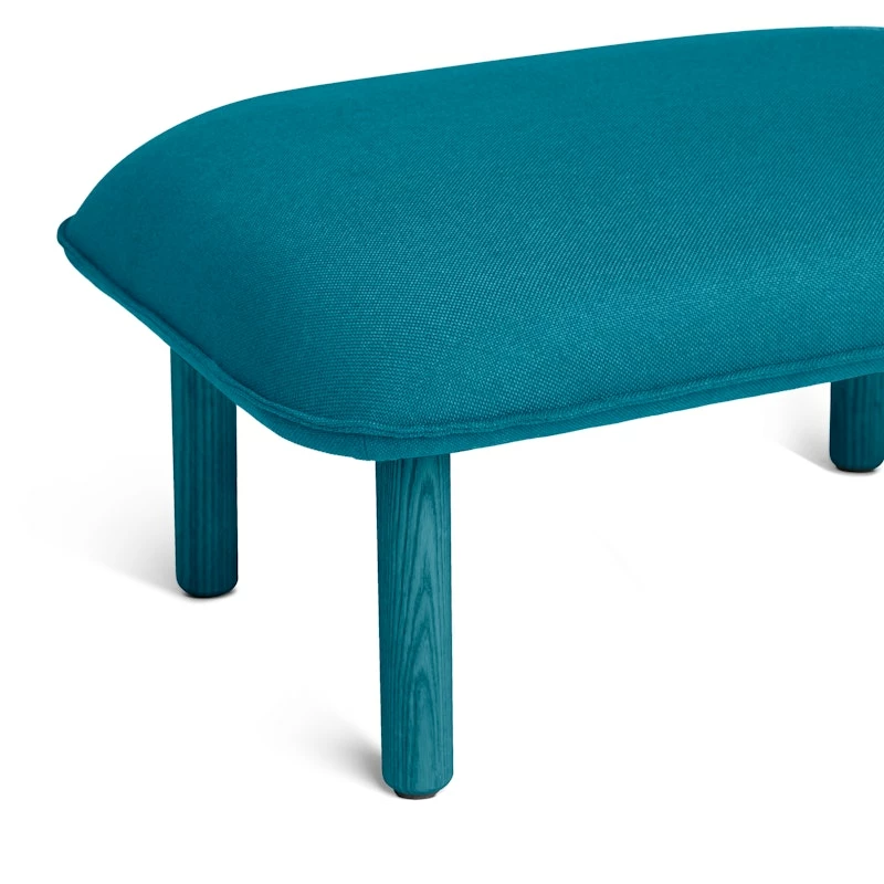 Teal QT Lounge Ottoman