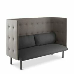 Dark Gray + GrayQT Privacy Lounge Sofa