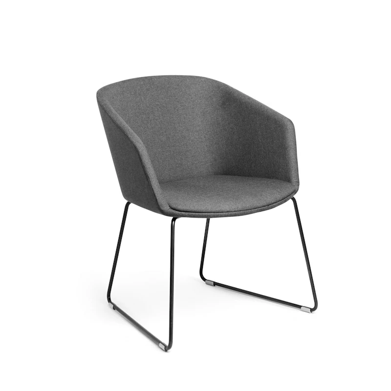 Dark Gray Pitch Sled Chair - Image 4