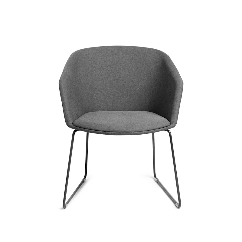 Dark Gray Pitch Sled Chair - Image 5