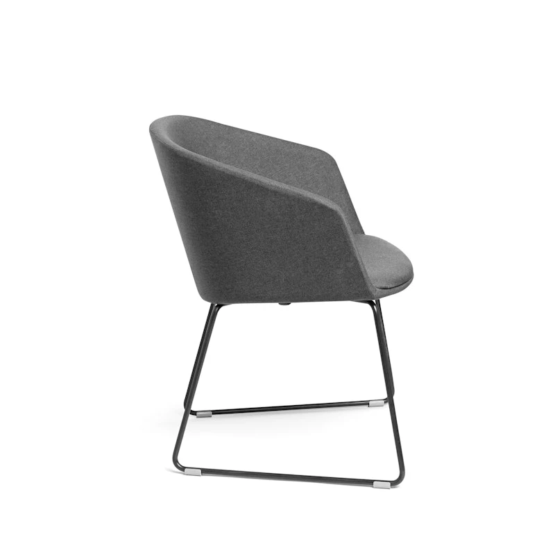 Dark Gray Pitch Sled Chair - Image 3
