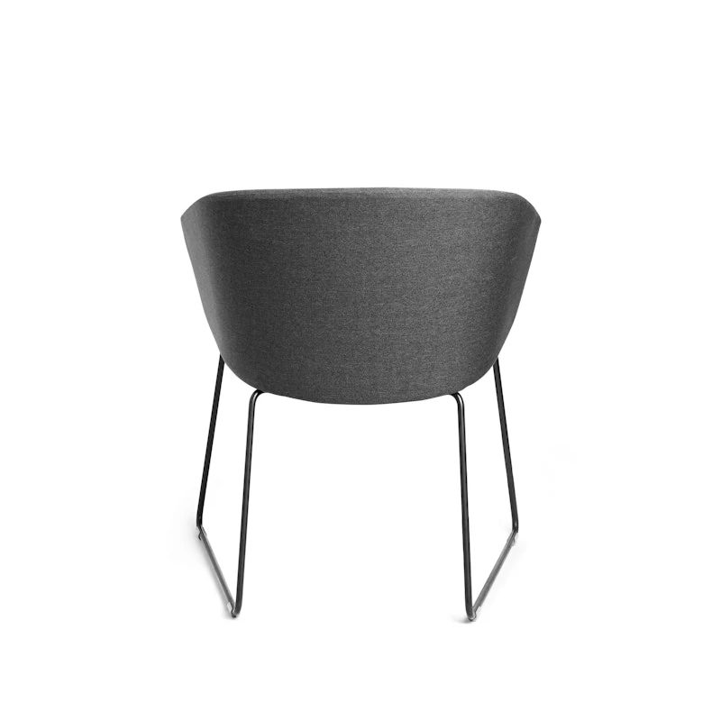 Dark Gray Pitch Sled Chair - Image 2