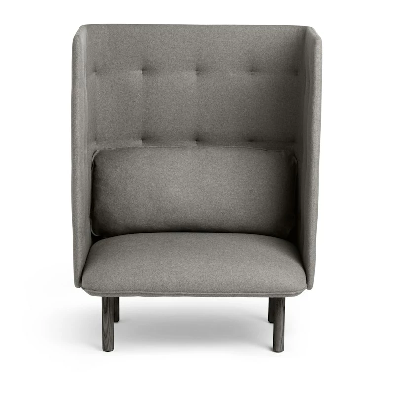 Brick + Gray QT Privacy Lounge Chair - Image 3