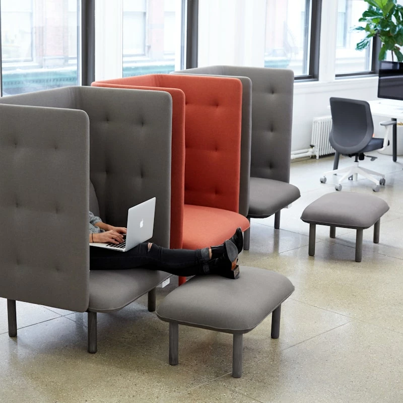 Teal QT Lounge Ottoman - Image 3