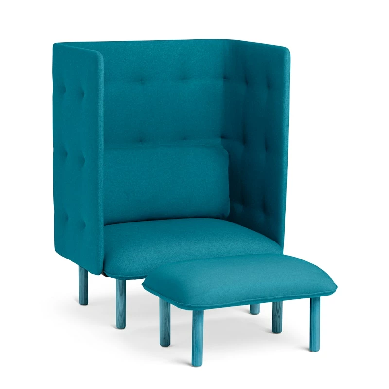 Teal QT Lounge Ottoman - Image 2
