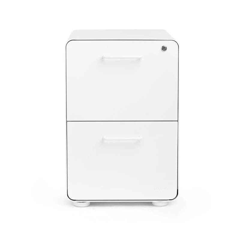 White Stow 2-Drawer File Cabinet