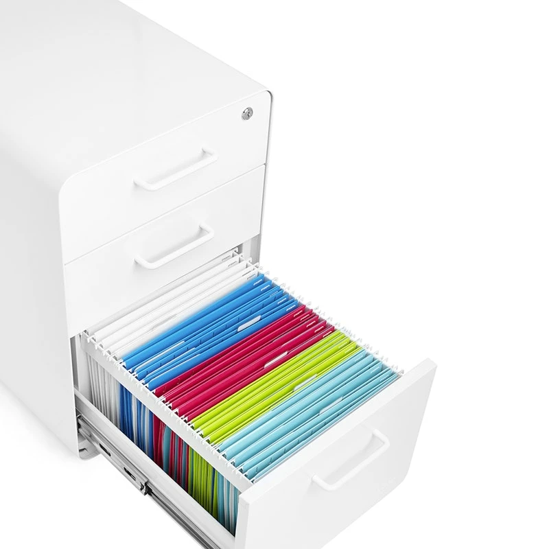 White Stow 3-Drawer File Cabinet - Image 6
