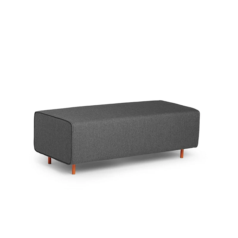 Dark Gray Block Party Lounge Bench - Image 2