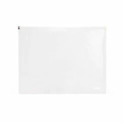 Clear Large Zip Folios, Set Of 3